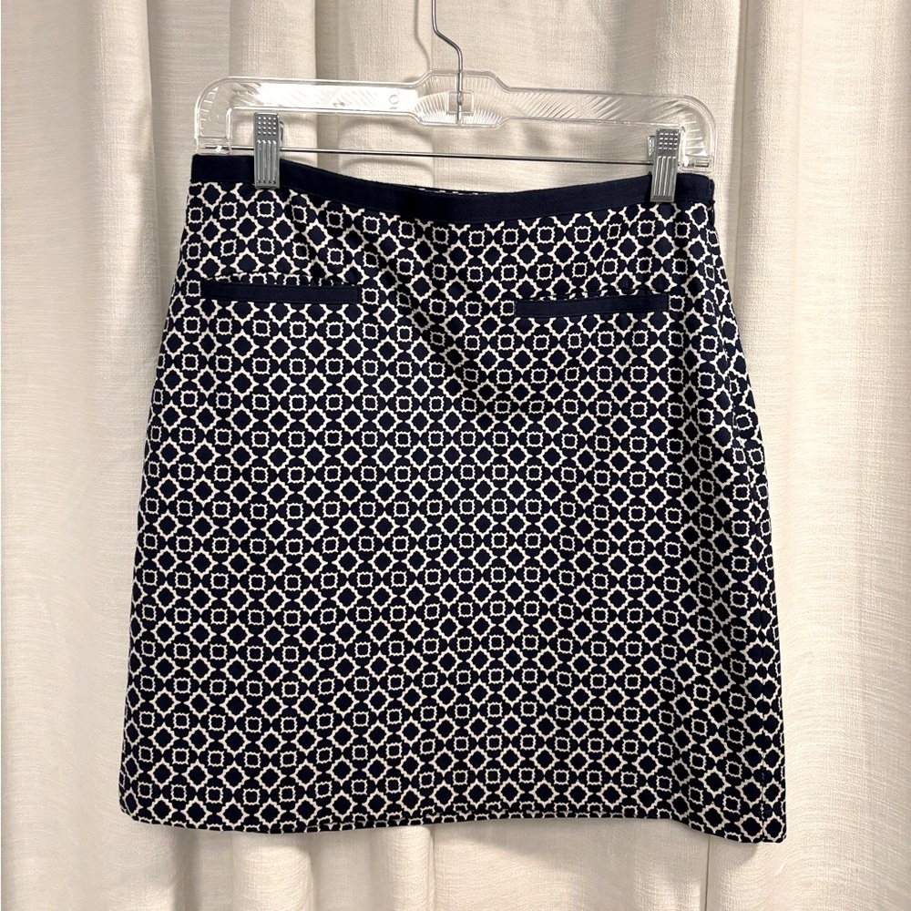 Talbots Patterned Mini Skirt